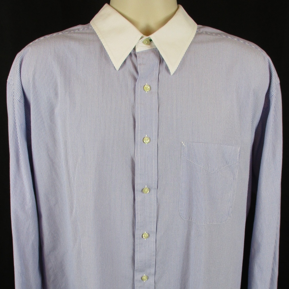 Tommy Hilfiger Striped Dress Shirt White TLC